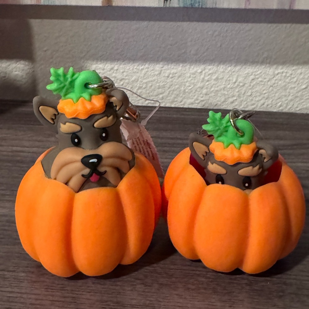 Dog Pumpkin Pocket Bac Holders Bath and Body Works - Picture 2 of 3